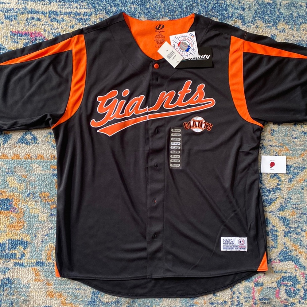 Dynasty San Francisco Giants Baseball Button Up Jersey Size: XL
